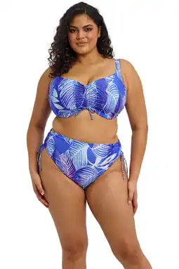Wehkamp Elomi high waist bikinibroekje Maluku Island blauw aanbieding