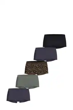 Wehkamp Björn Borg short (set van 5) grijs/groen/bruin aanbieding