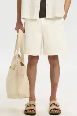Wehkamp Selected SLHLOOSE MASON denim short ecru aanbieding