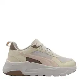 Wehkamp Puma Trinity 2 LT mesh sneakers ecru/lichtroze aanbieding