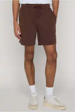 Wehkamp Urban Classics regular fit sweatshort - chocoladebruin aanbieding