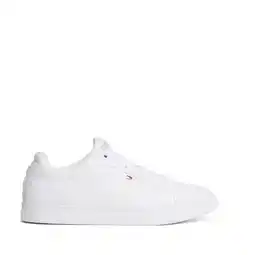 Wehkamp Tommy Hilfiger leren sneakers wit aanbieding