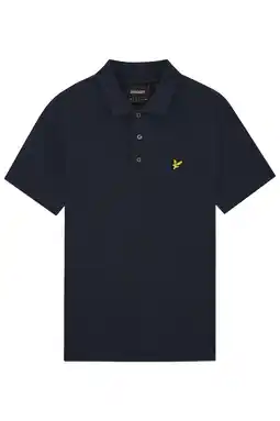 Wehkamp Lyle & Scott regular polo donkerblauw aanbieding