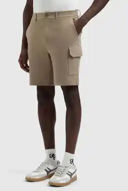 Wehkamp Pure Path regular cargo short taupe aanbieding