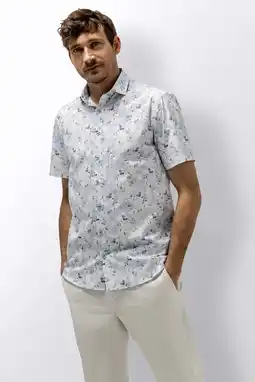 Wehkamp State of Art regular casual overhemd lichtblauw aanbieding