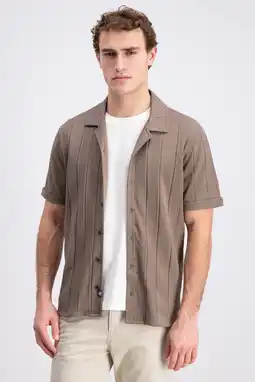 Wehkamp GABBIANO regular casual overhemd lichtbruin aanbieding