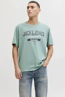 Wehkamp JACK & JONES ESSENTIALS regular T-shirt turquoise aanbieding
