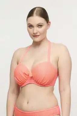 Wehkamp PrimaDonna voorgevormde beugel bikinitop Rivas zalmroze aanbieding