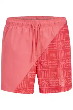 Wehkamp JACK & JONES PANTS STUDIO zwemshort koraalrood aanbieding