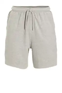 Wehkamp Anytime waffle short grijs melange aanbieding