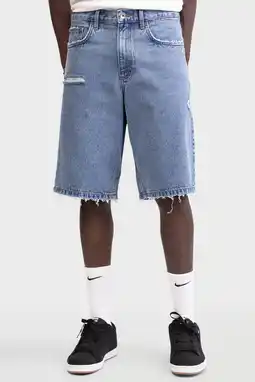 Wehkamp Redefined Rebel RRKingston baggy denim short medium blue denim aanbieding