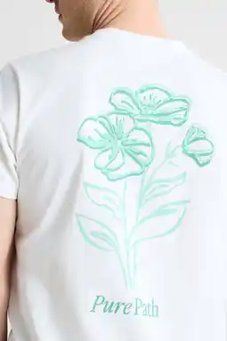 Wehkamp Pure Path regular T-shirt met backprint aanbieding