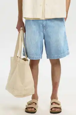 Wehkamp Selected SLHLOOSE MASON short light blue denim aanbieding