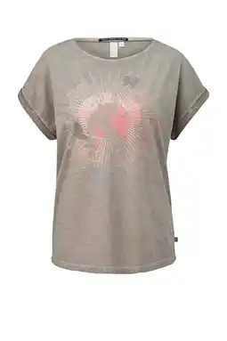 Wehkamp QS T-shirt taupe aanbieding