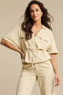 Wehkamp Red Button blouse beige aanbieding