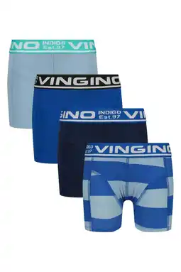 Wehkamp Vingino boxershort - blauw (set van 4) aanbieding