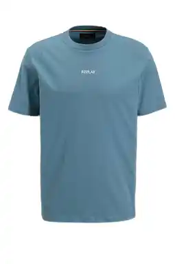 Wehkamp REPLAY regular fit t-shirt blauw aanbieding