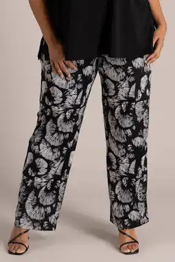 Wehkamp Colletta wide leg regularwaist broek zwart aanbieding