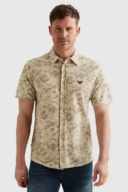 Wehkamp PME Legend regular casual overhemd fijn gebreid ecru aanbieding