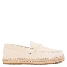 Wehkamp Tommy Hilfiger suède espadrilles ecru aanbieding