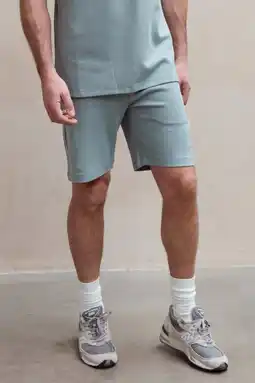 Wehkamp Kultivate Luxury regular sweatshort blauw aanbieding