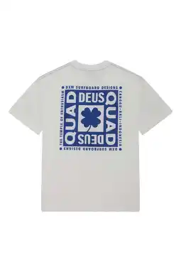 Wehkamp Deus Ex Machina boxy T-shirt met backprint wit aanbieding