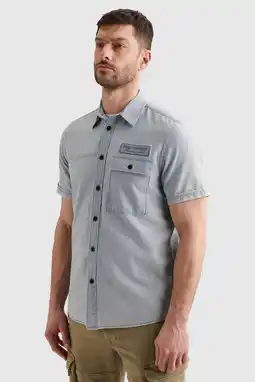 Wehkamp PME Legend regular casual overhemd lichtblauw aanbieding