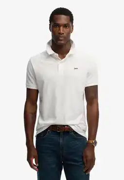 Wehkamp Superdry regular polo wit aanbieding