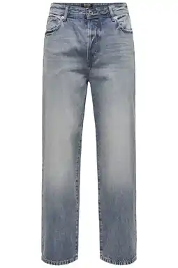 Wehkamp ONLY & SONS loose fit jeans ONSFADE special blue grey denim aanbieding