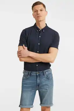Wehkamp Anytime Denim short mid blauw aanbieding