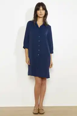 Wehkamp LOLALIZA blousejurk donkerblauw aanbieding