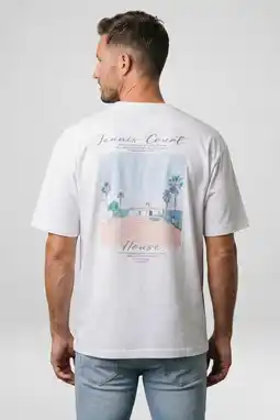 Wehkamp Cars regular T-shirt met backprint wit aanbieding