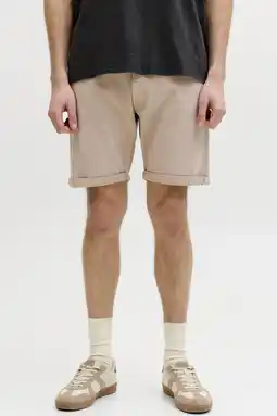 Wehkamp JJ REBEL JREBRICKY denim regular short lichtbruin aanbieding
