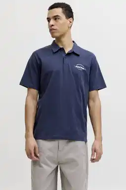 Wehkamp JACK & JONES regular polo donkerblauw aanbieding