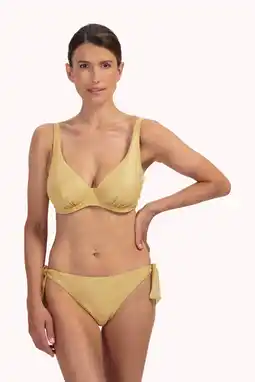 Wehkamp Cyell strik bikinibroekje Golden Hour met lurex goud aanbieding
