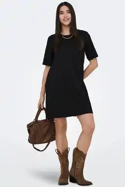 Wehkamp ONLY mini jurk zwart aanbieding