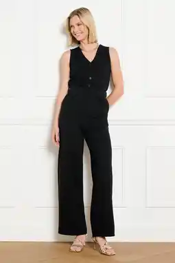 Wehkamp LOLALIZA jumpsuit linnen zwart aanbieding