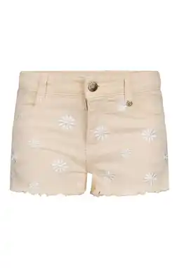 Wehkamp Retour Jeans regularwaist denim short beige aanbieding