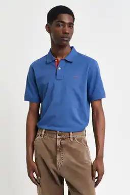 Wehkamp GANT regular polo blauw aanbieding