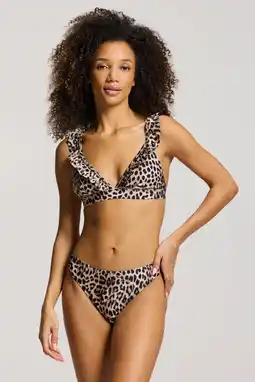 Wehkamp Shiwi The Sunshine Brand voorgevormde triangel bikini set Bobby beige/zwart aanbieding