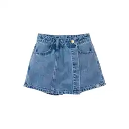 Wehkamp Z8 kids denim skort Alina light blue denim aanbieding