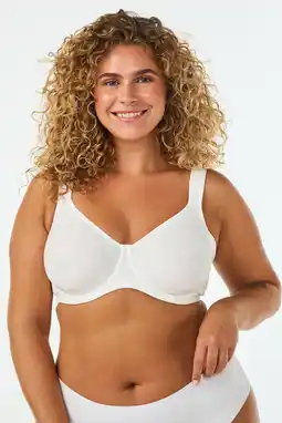 Wehkamp Zizzi niet-voorgevormde beugel-bh Plus Size - wit aanbieding