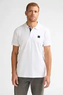 Wehkamp Petrol Industries regular polo wit aanbieding