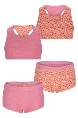 Wehkamp B.Nosy reversible halterbikini roze/oranje aanbieding