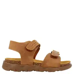Wehkamp Develab leren sandalen cognac aanbieding
