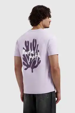 Wehkamp Pure Path regular T-shirt met backprint lila aanbieding