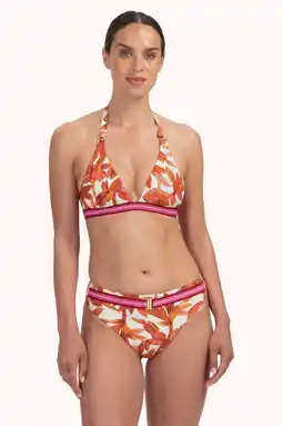 Wehkamp Cyell high waist bikinibroekje wit/lichtbruin aanbieding