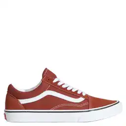 Wehkamp VANS Old Skool suede sneakers roodbruin/wit aanbieding