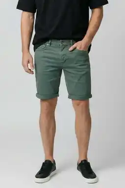 Wehkamp Cars BLACKER denim slim short groen aanbieding