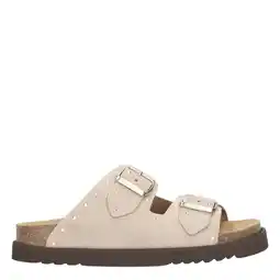 Wehkamp Scholl Beatriz suède slippers beige aanbieding
